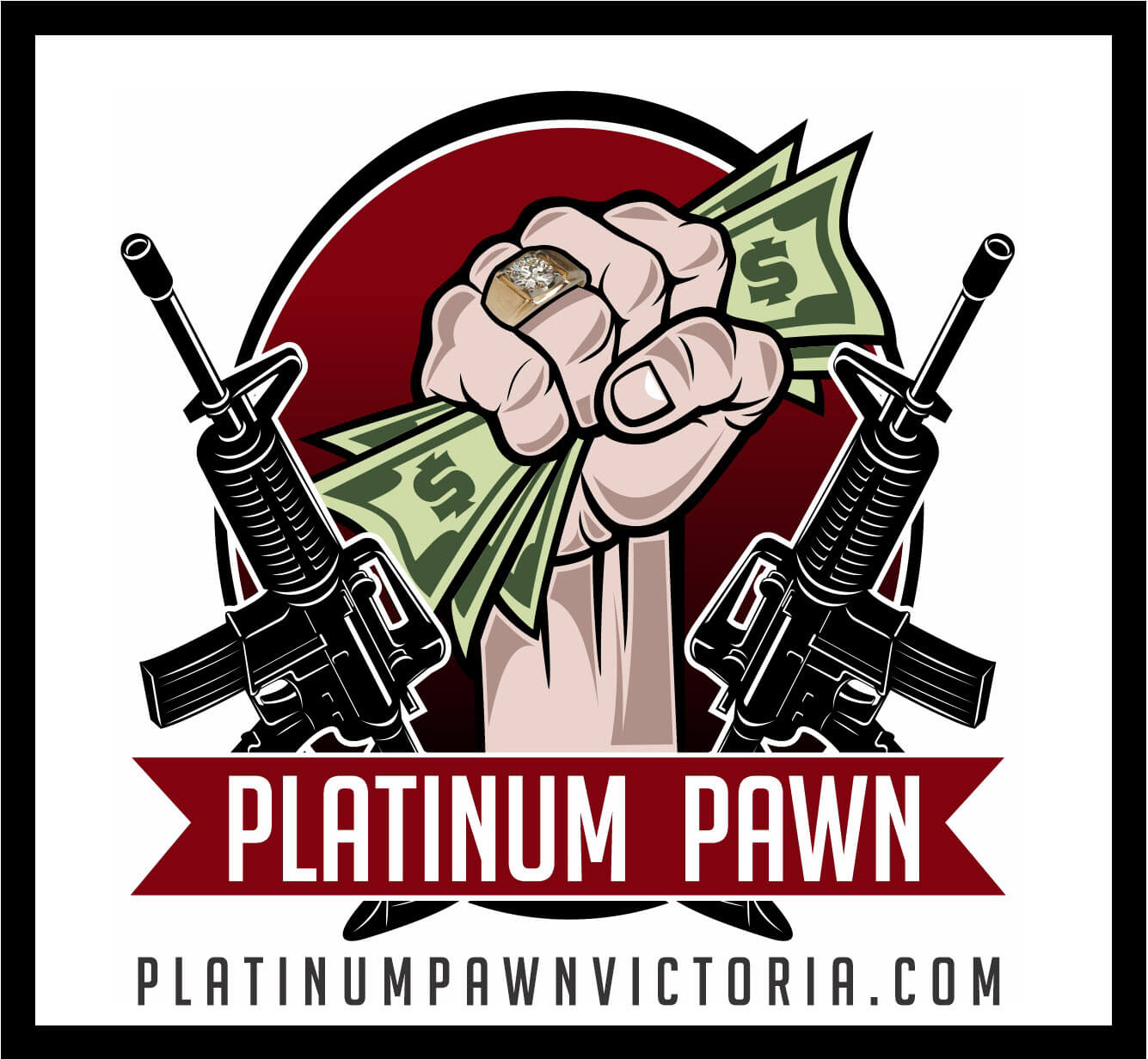 Pawnshop Victoria TX - Platinum Pawn Logo